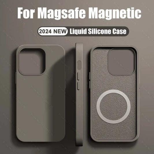 Custodia MagSafe in Silicone Liquido per iPhone